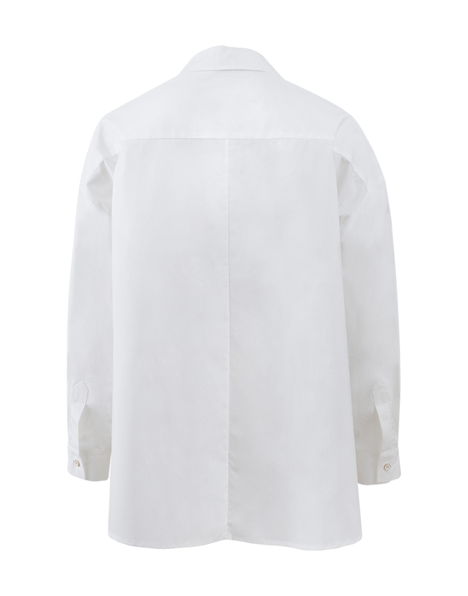 BLUMARINE-Oversized Embroidered Henley-