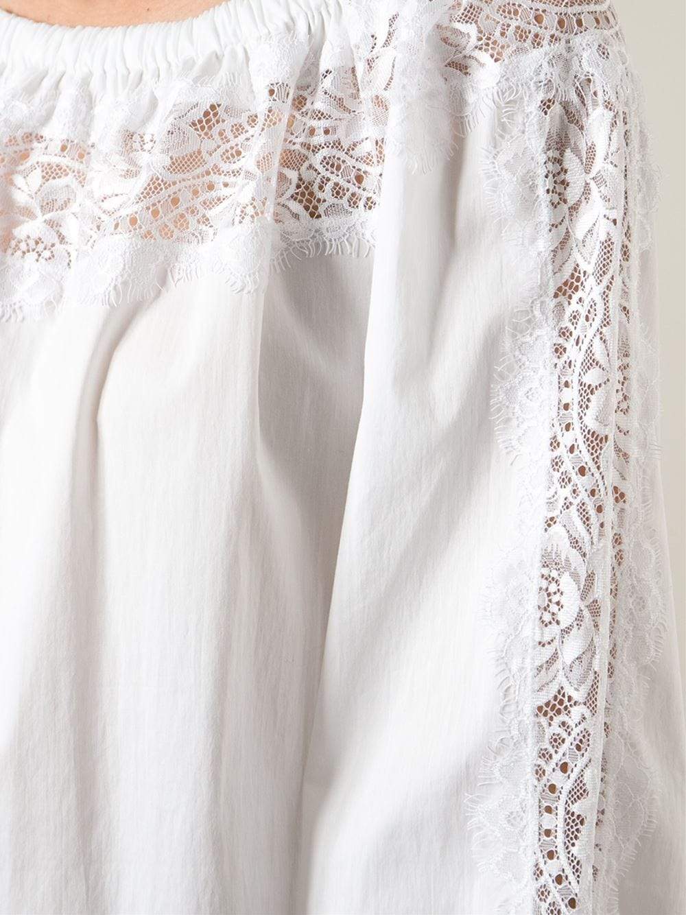 BLUMARINE-Off-The-Shoulder Blouse-
