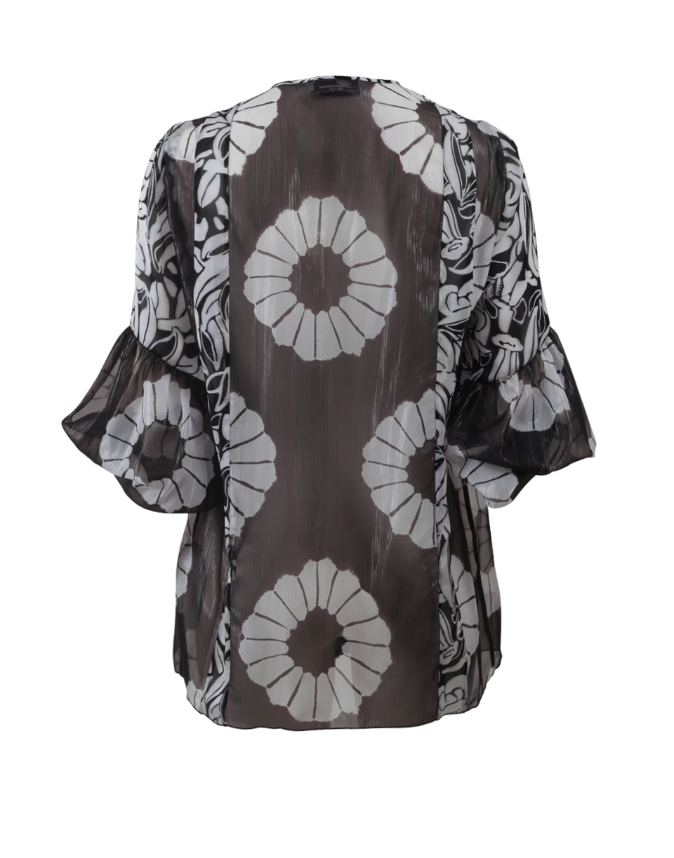 BLUMARINE-Batik Print Blouse-
