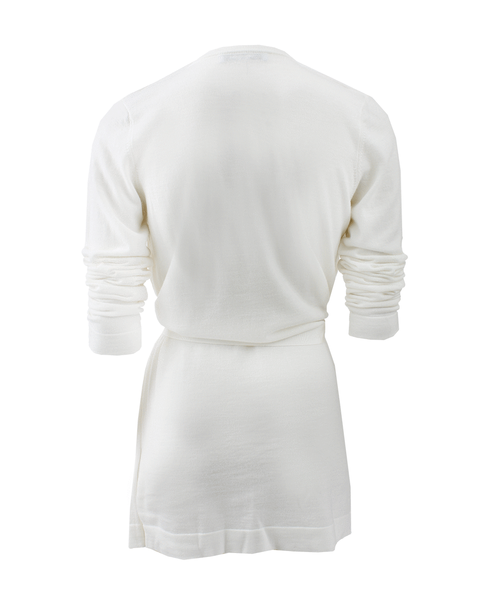 BLUMARINE-Tie Waist Cardgian With Silk Shell-