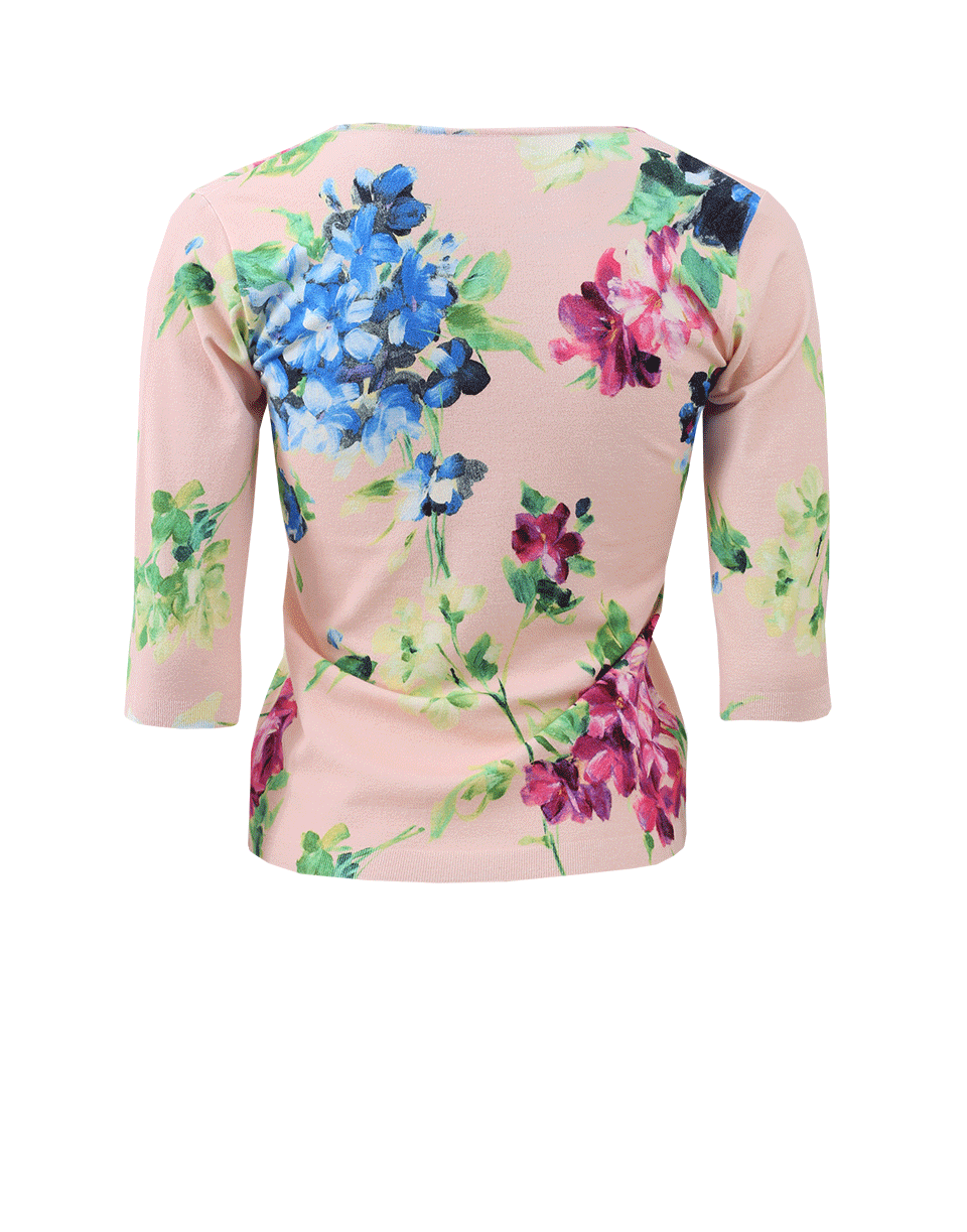 BLUMARINE-Floral Top-