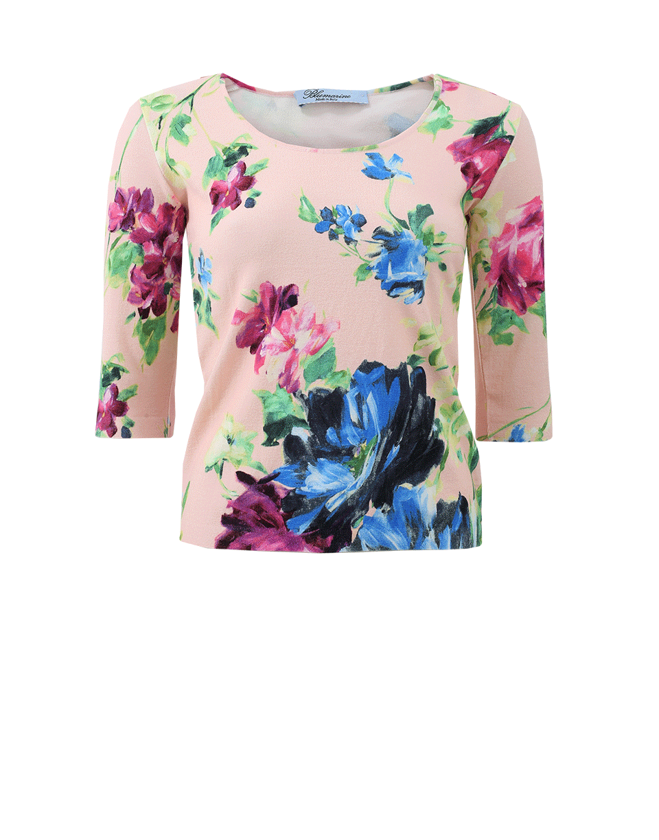 BLUMARINE-Floral Top-
