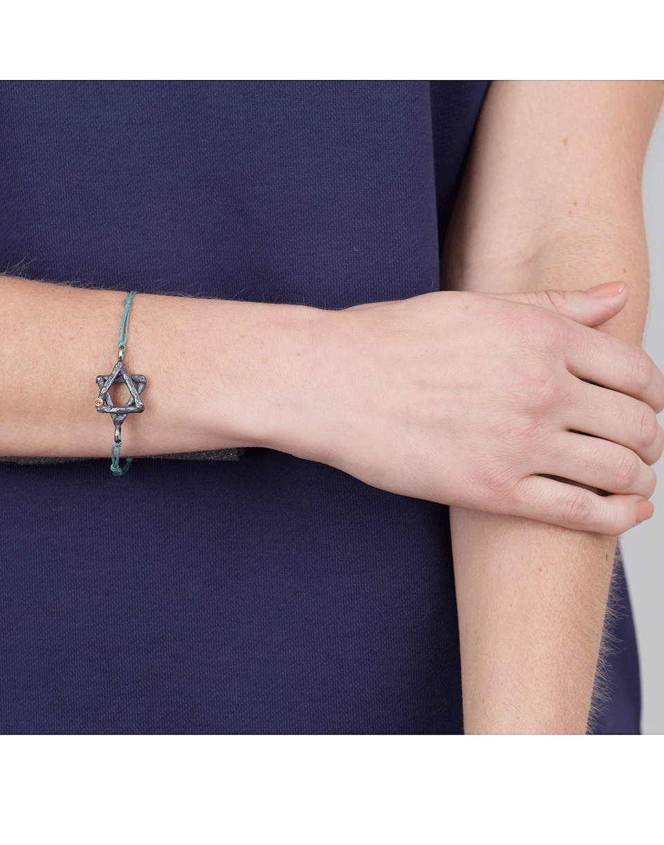 BOAZ KASHI-Star Of David Diamond Bracelet-SILVER