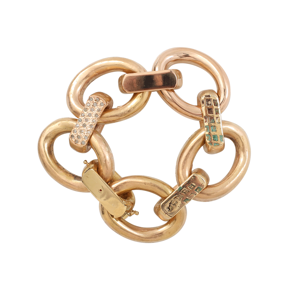 BOAZ KASHI-Reversible Gold Link Bracelet-YELLOW GOLD