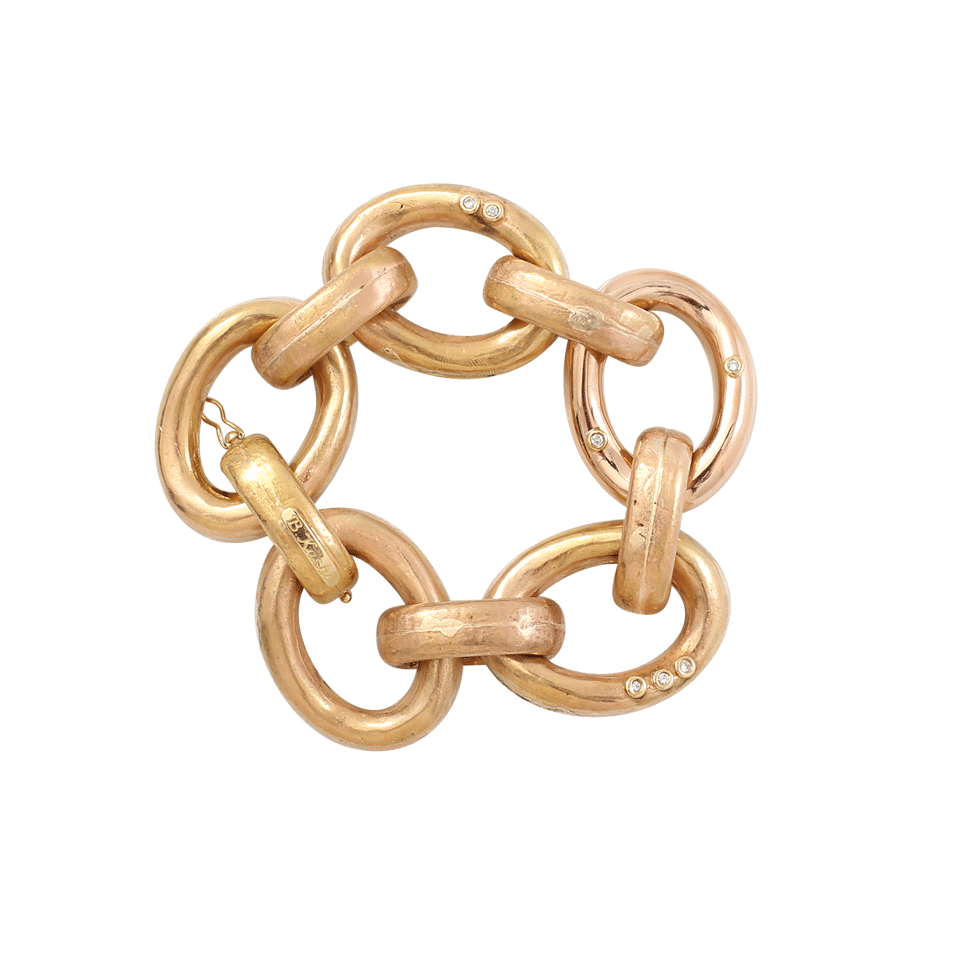 BOAZ KASHI-Reversible Gold Link Bracelet-YELLOW GOLD