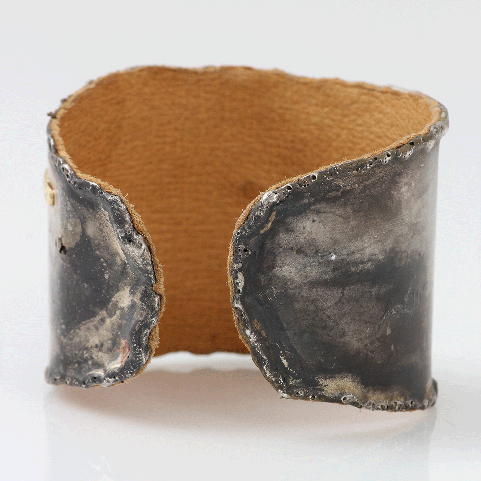 BOAZ KASHI-Extreme Blue Sapphire Cuff-SILVER