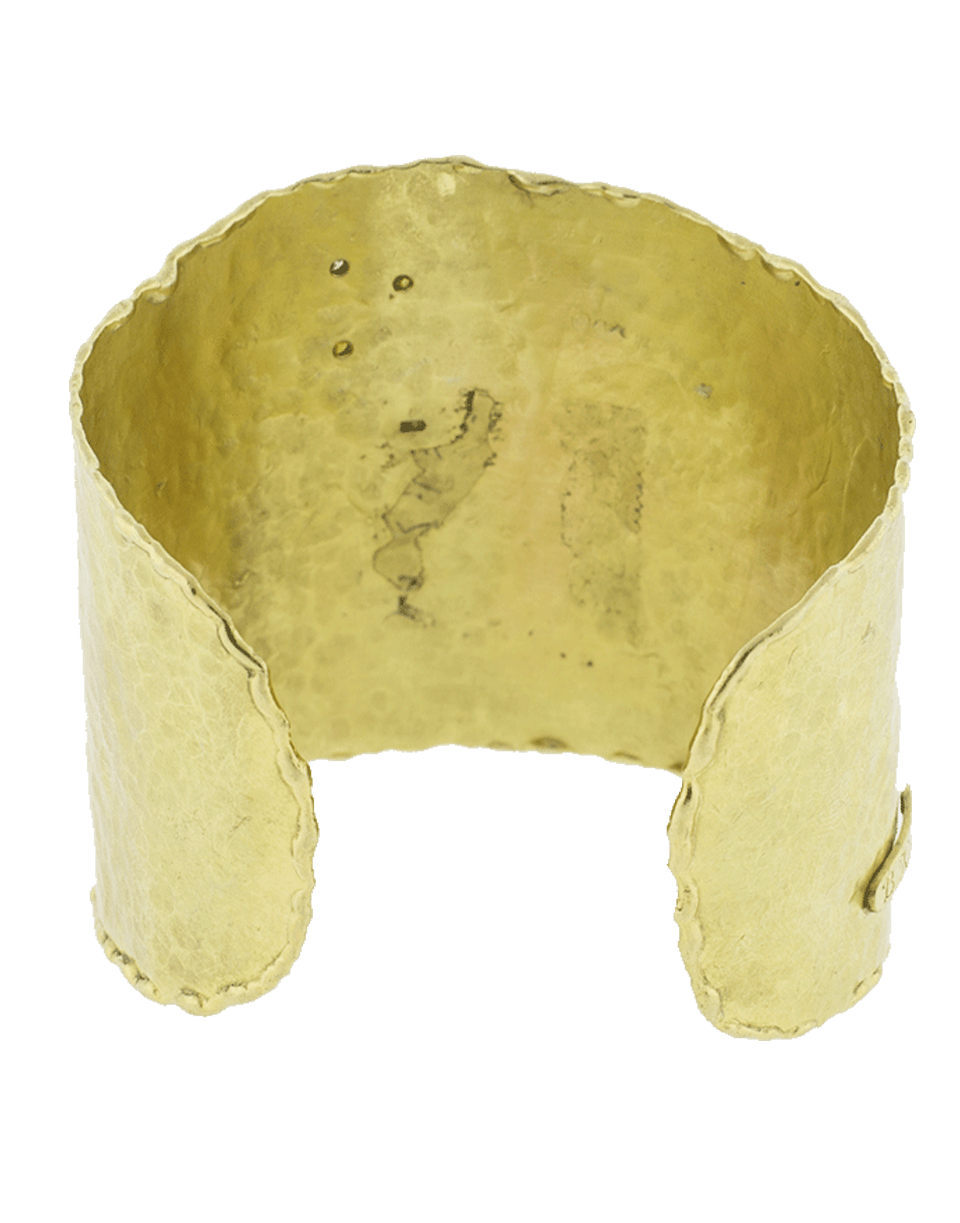 BOAZ KASHI-Wide Cuff-YELLOW GOLD