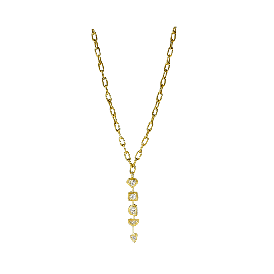 BOAZ KASHI-Diamond Necklace-YELLOW GOLD