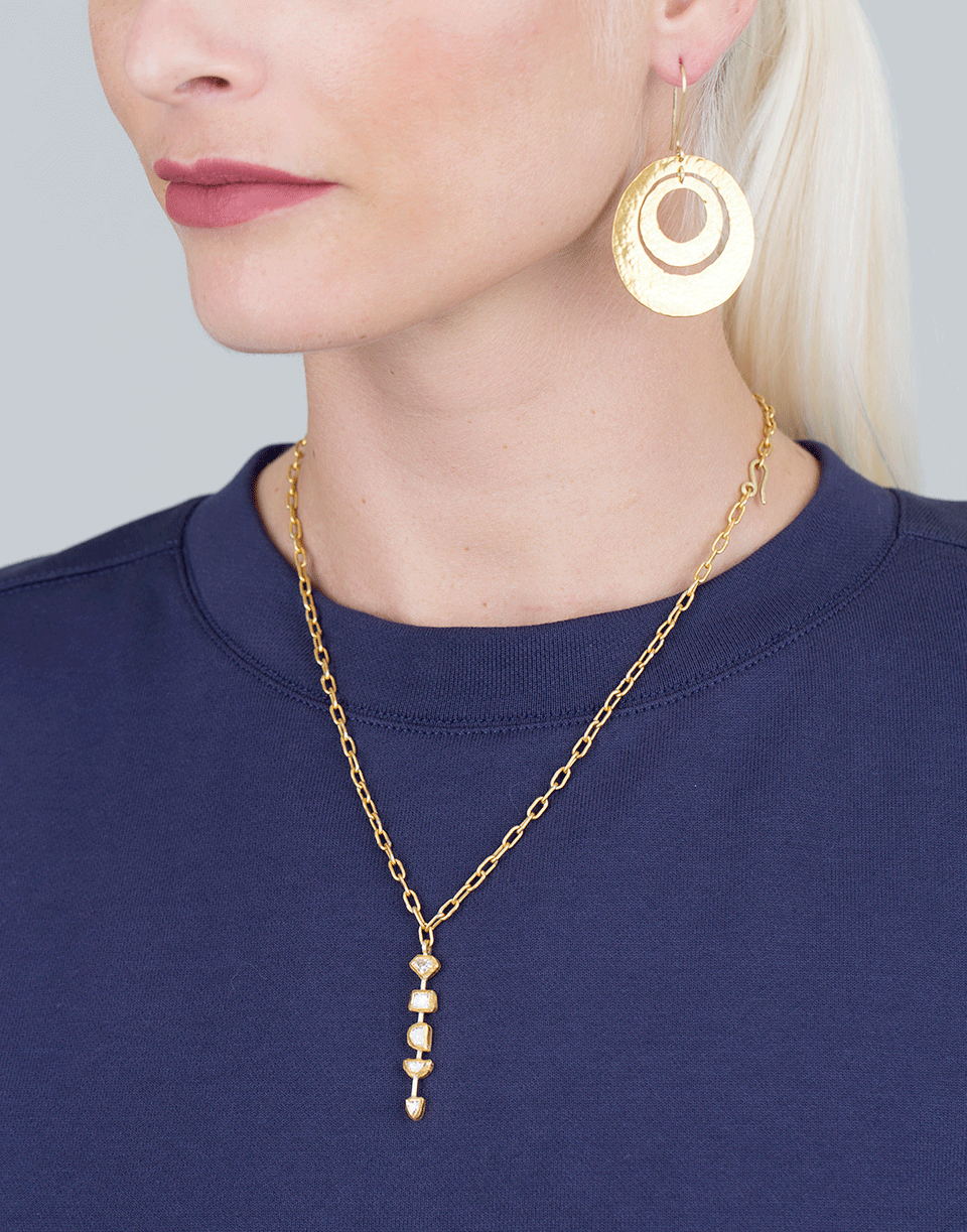 BOAZ KASHI-Diamond Necklace-YELLOW GOLD