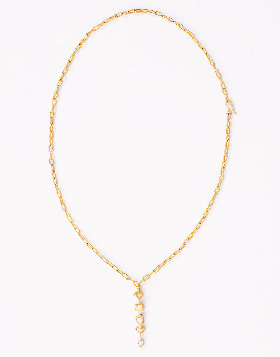 BOAZ KASHI-Diamond Necklace-YELLOW GOLD