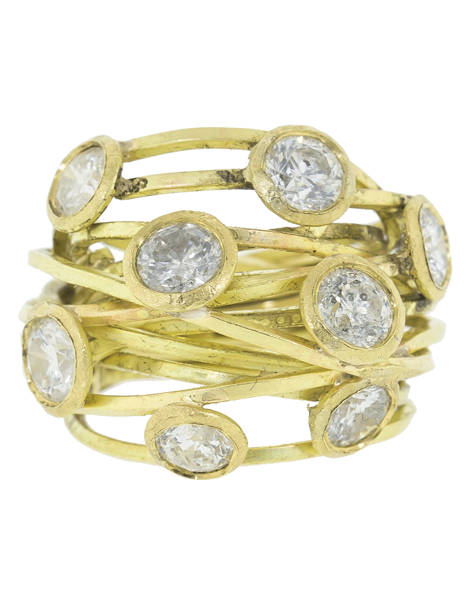 BOAZ KASHI-8 Diamond Wrap Ring-YELLOW GOLD