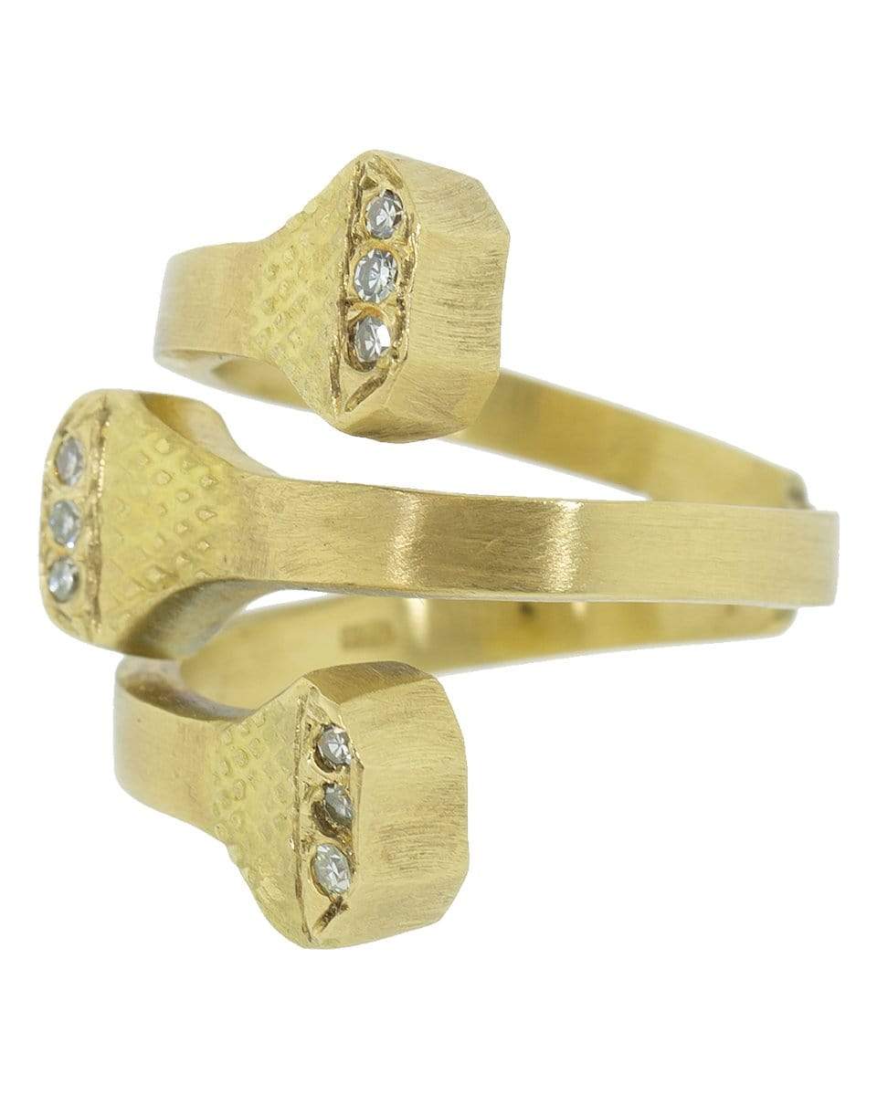 BOAZ KASHI-Extreme Bypass Ring-YELLOW GOLD