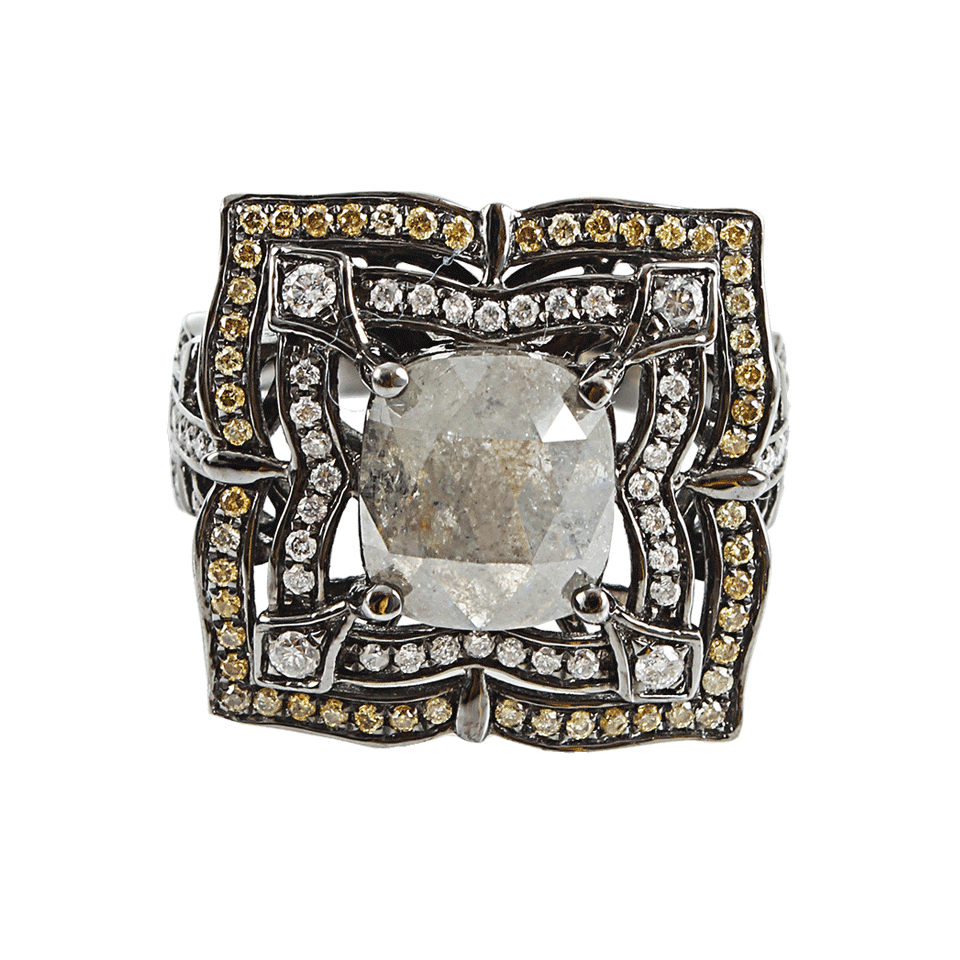 BOCHIC-Yellow Diamond Ring-WHT GOLD