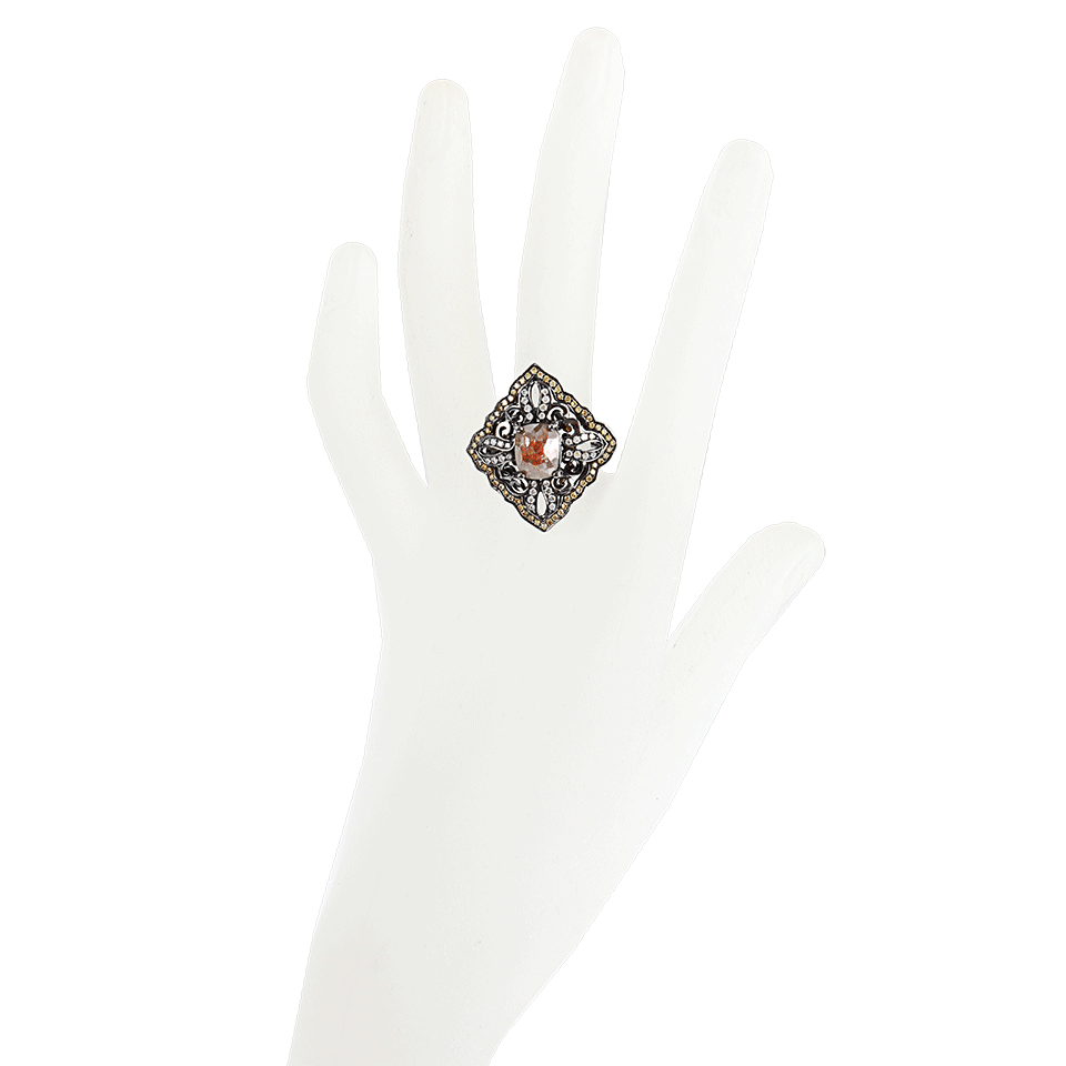 BOCHIC-Yellow Diamond Ring-WHT GOLD