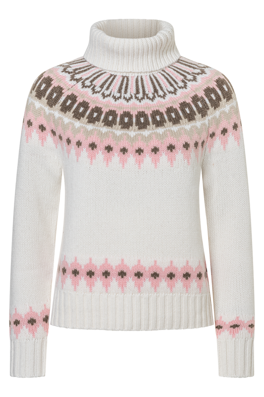Ingrid Turtleneck Sweater - Mary Rose-WHITE-4-CLOTHINGTOPKNITS-BOGNER