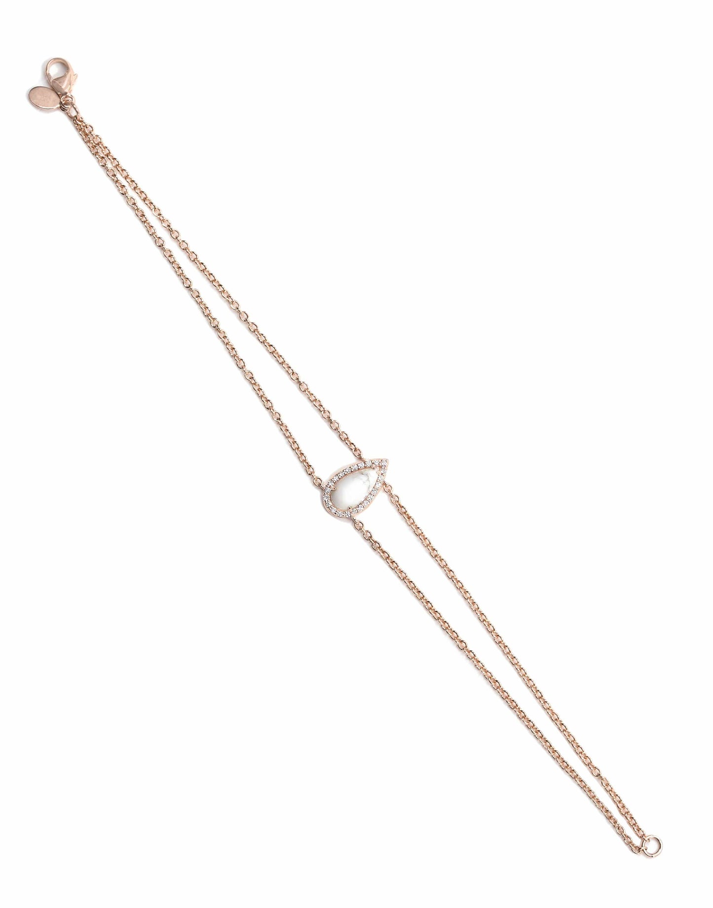BONDEYE JEWELRY-Rose Gold Tear Bracelet-