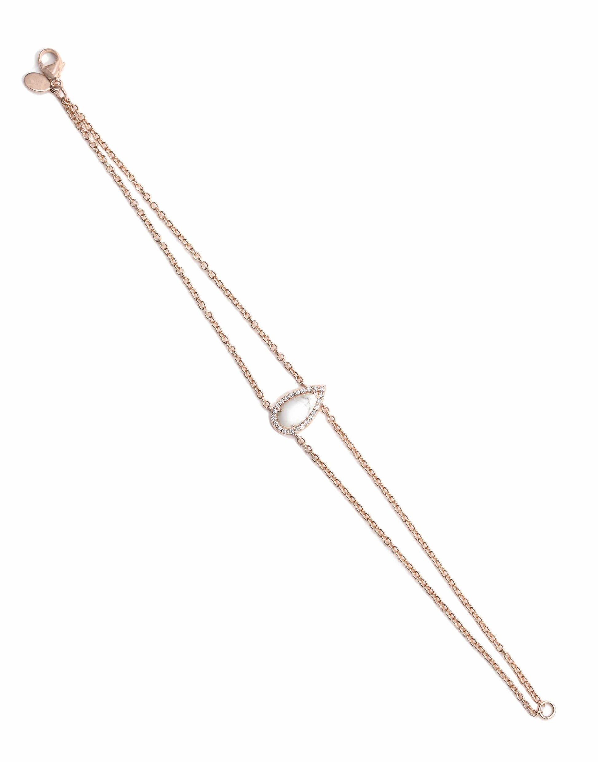 BONDEYE JEWELRY-Rose Gold Tear Bracelet-