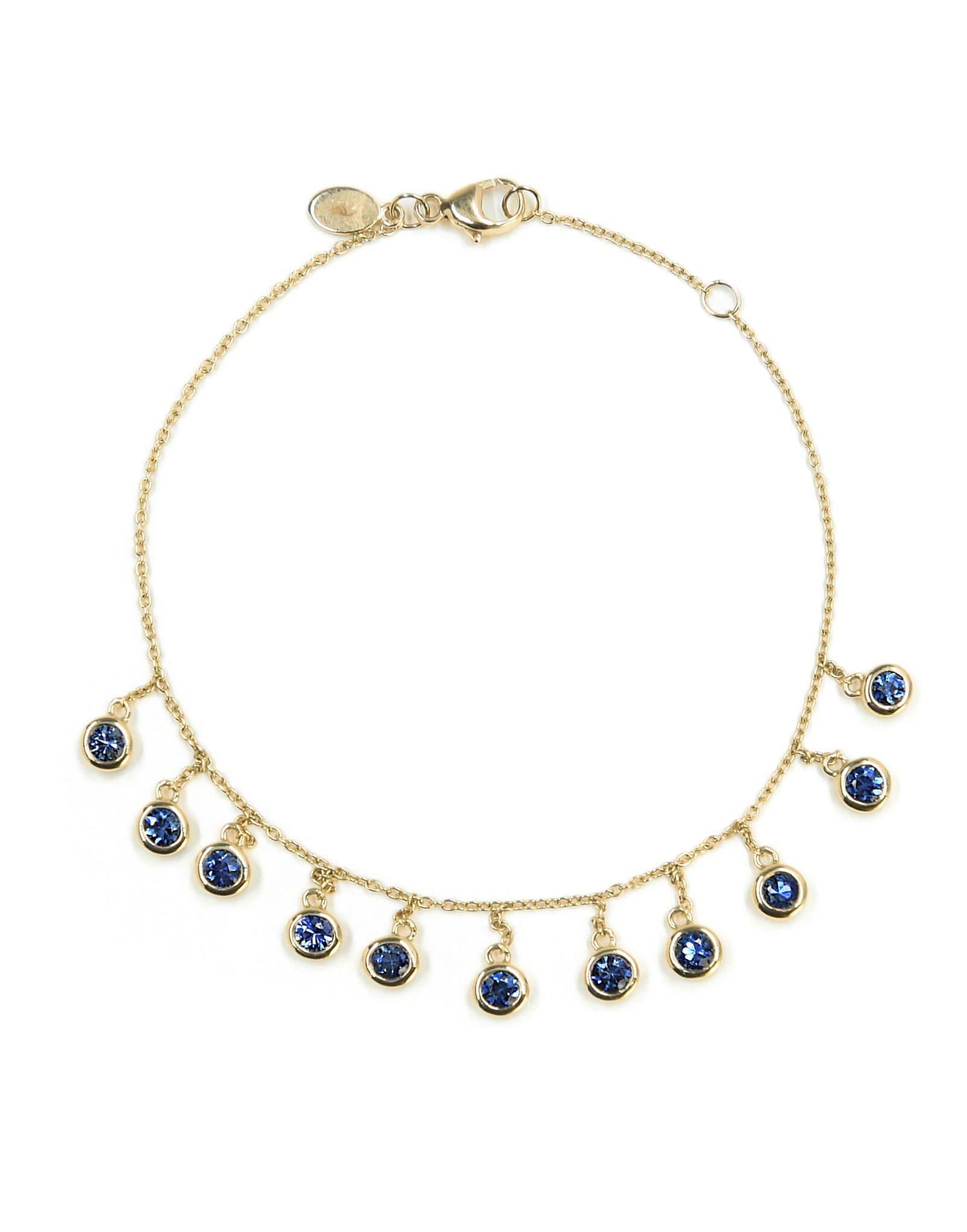 BONDEYE JEWELRY-Blue Sapphire Droplet Bracelet-
