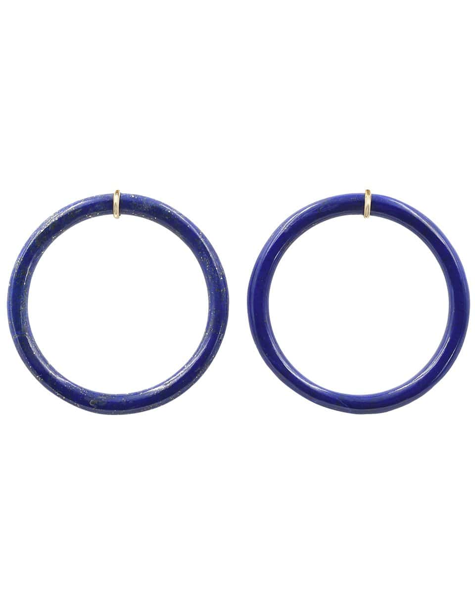 BONDEYE JEWELRY-Blueberry Glazed Donut Hoops-YELLOW GOLD