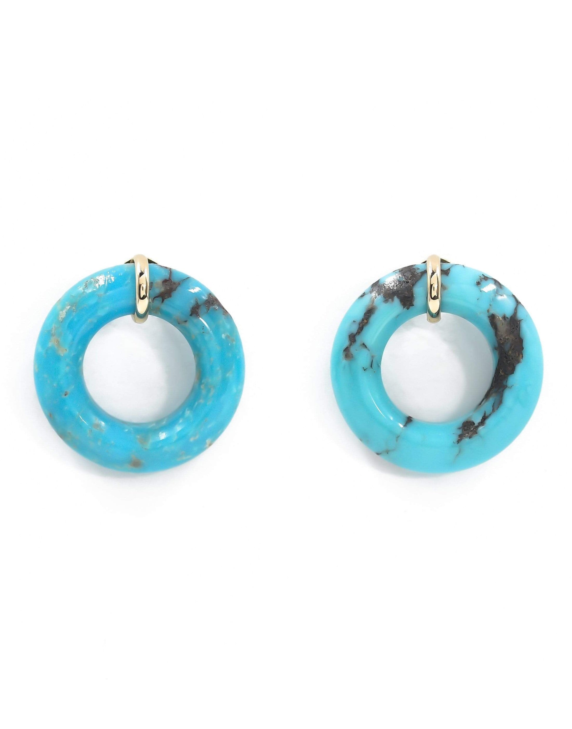 BONDEYE JEWELRY-Cotton Candy Munchkin Earrings-YELLOW GOLD