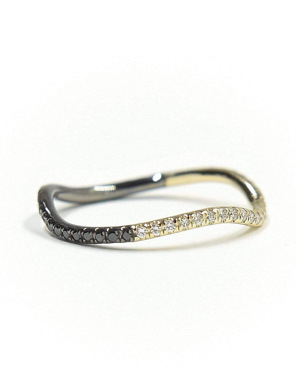 BONDEYE JEWELRY-Two Tone Wave Ring-