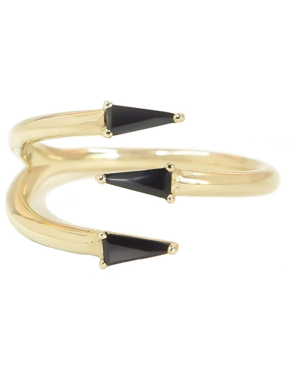 BONDEYE JEWELRY-Bia Black Spinel Ring-YELLOW GOLD