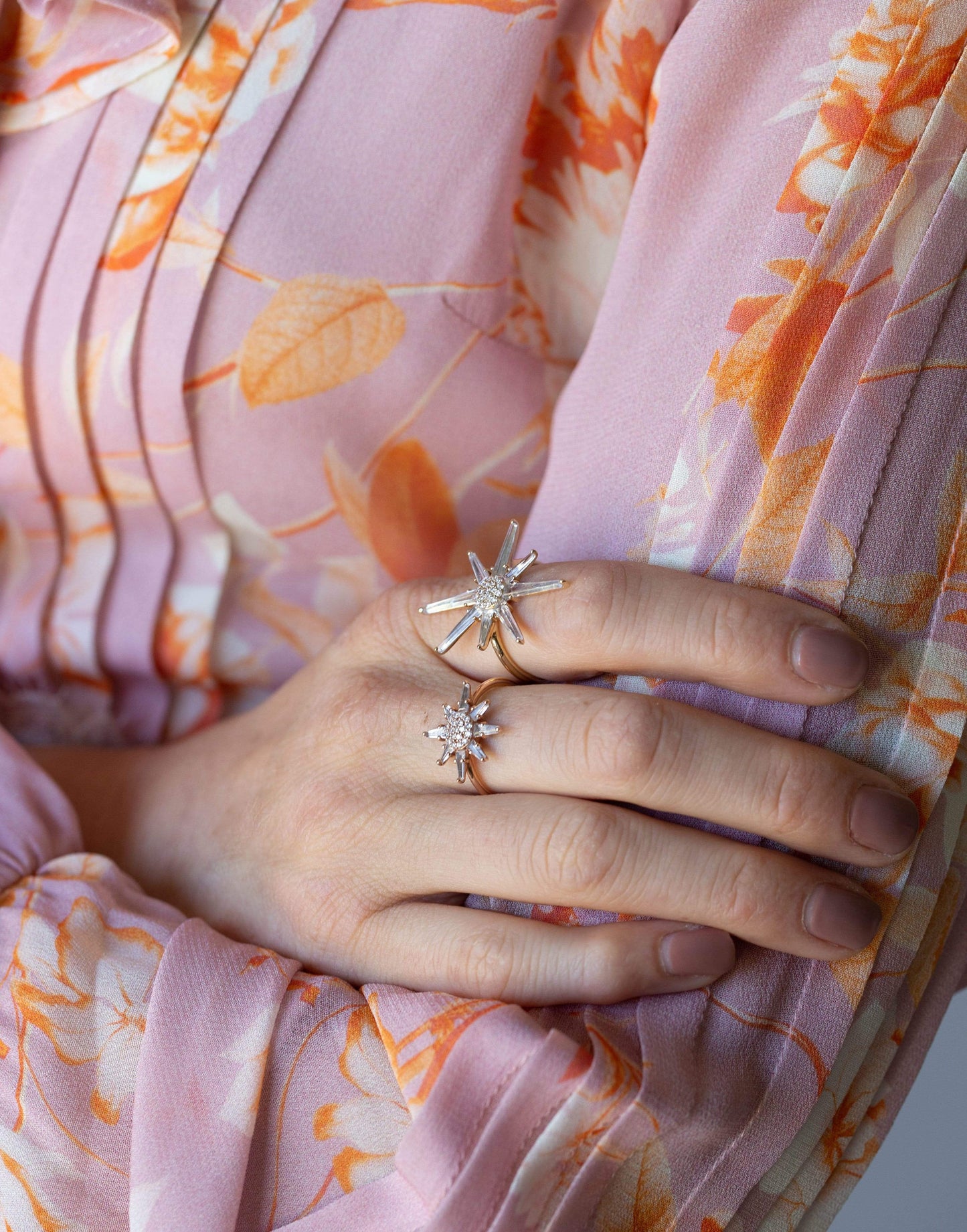 BONDEYE JEWELRY-Hera White Topaz Ring-YELLOW GOLD