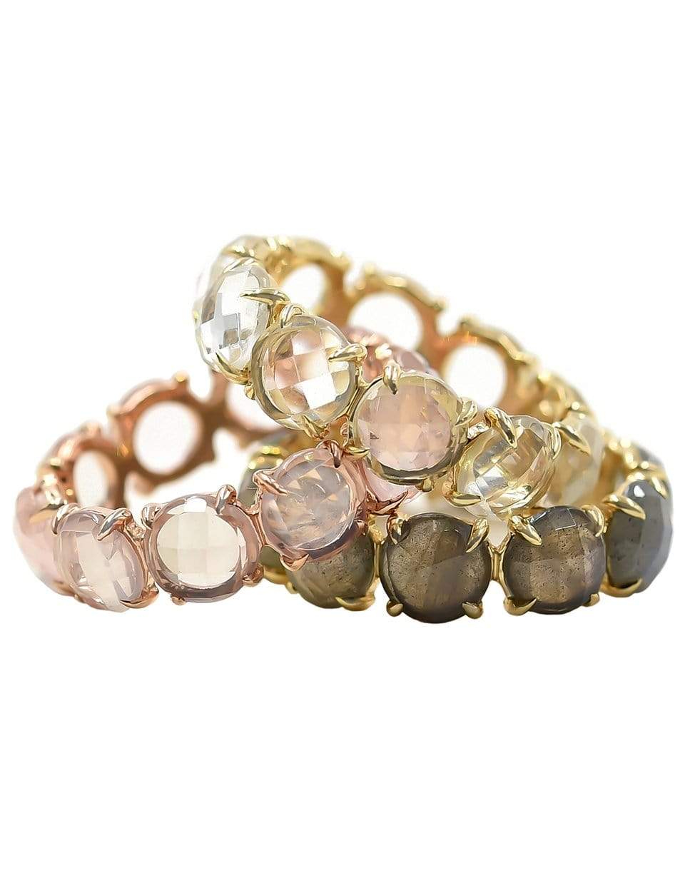 BONDEYE JEWELRY-Rock Crystal Eternity Band-YELLOW GOLD