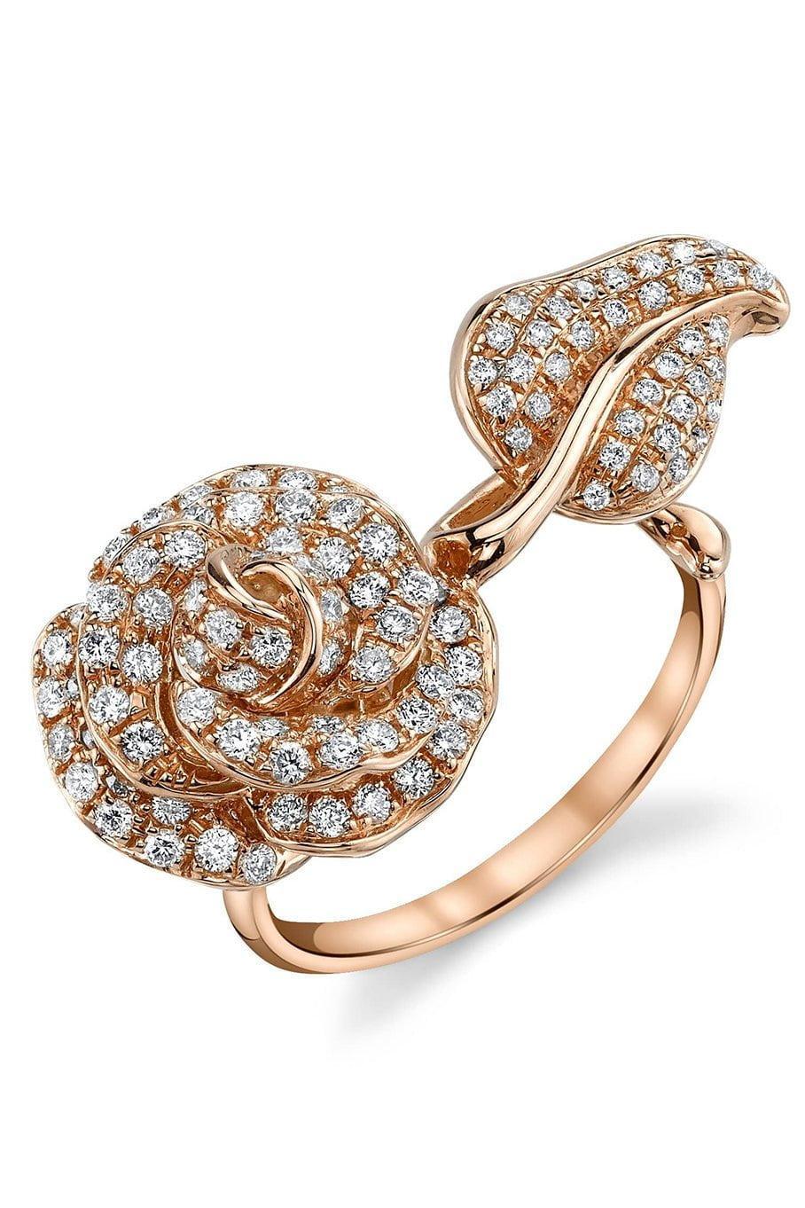 BORGIONI-Garden Rose Ring - Rose Gold-ROSE GOLD