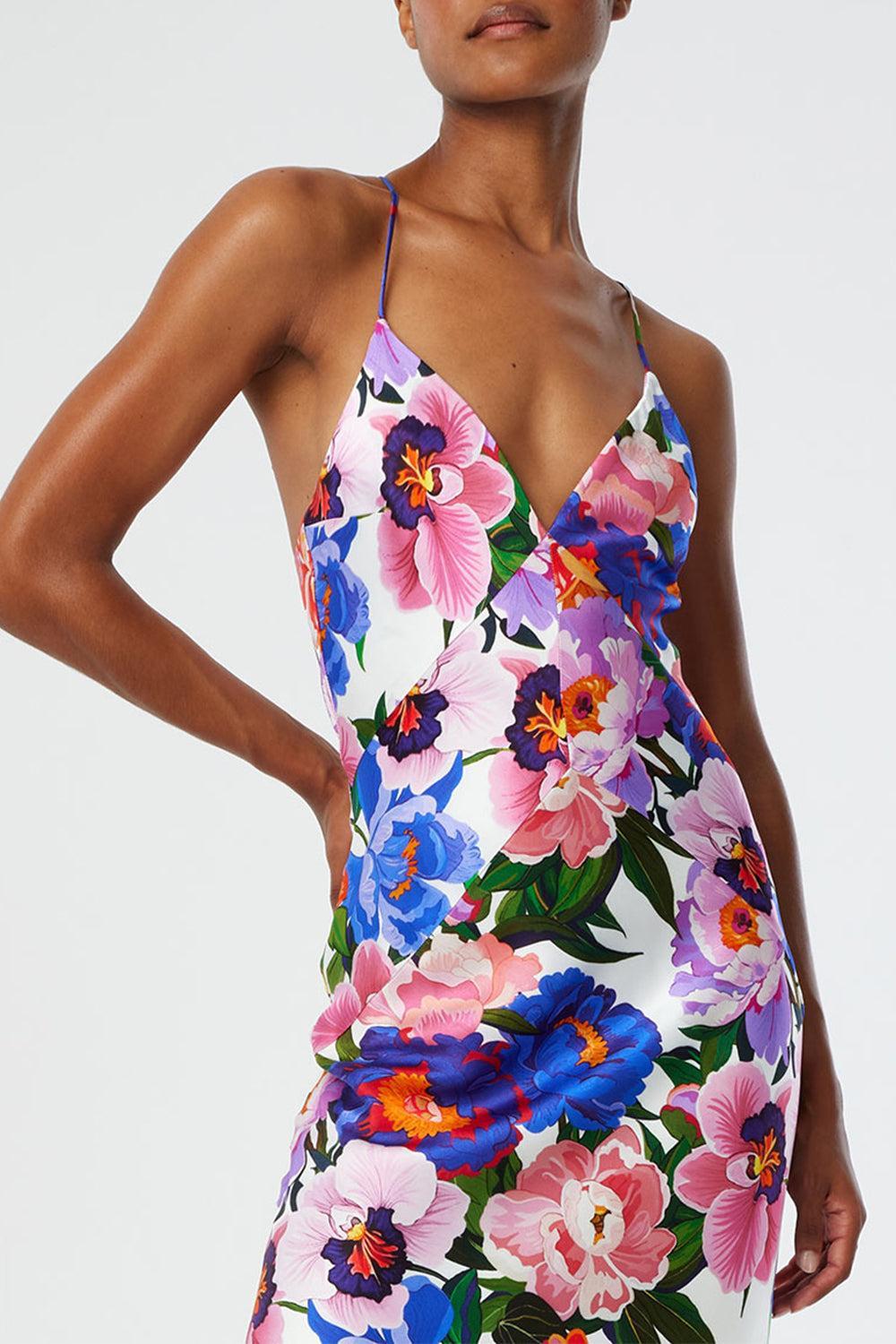 Olive Dress - Floral Candy-FLORAL-2-CLOTHINGDRESSGOWN-BORGO DE NOR