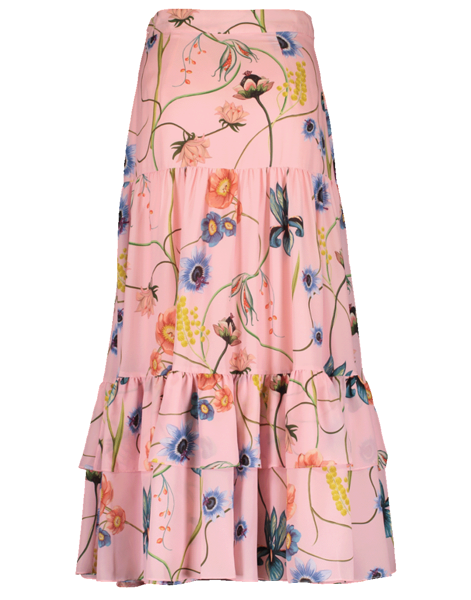 BORGO DE NOR-Emme Crepe Vintage Flower Skirt-
