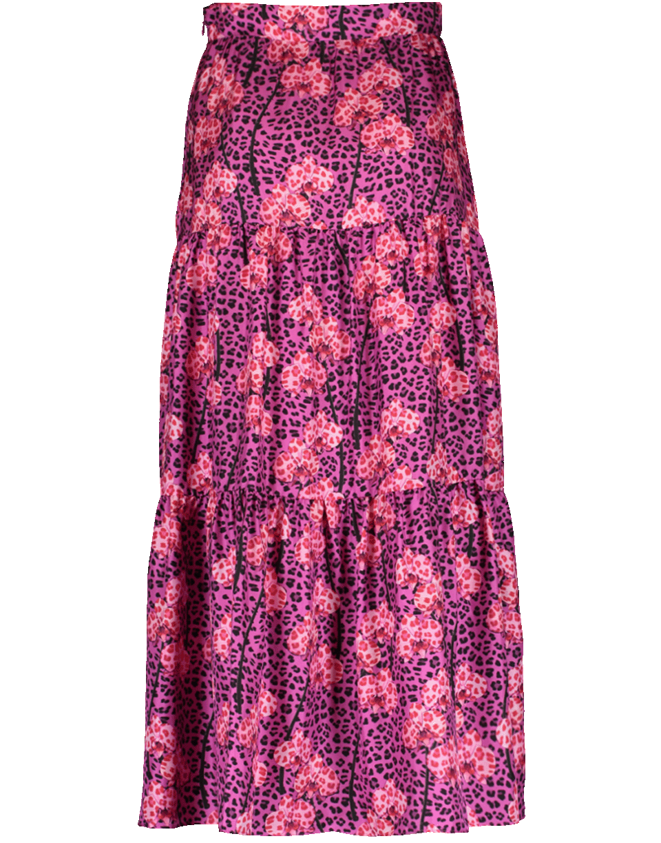 BORGO DE NOR-Pia Twill Print Long Skirt-