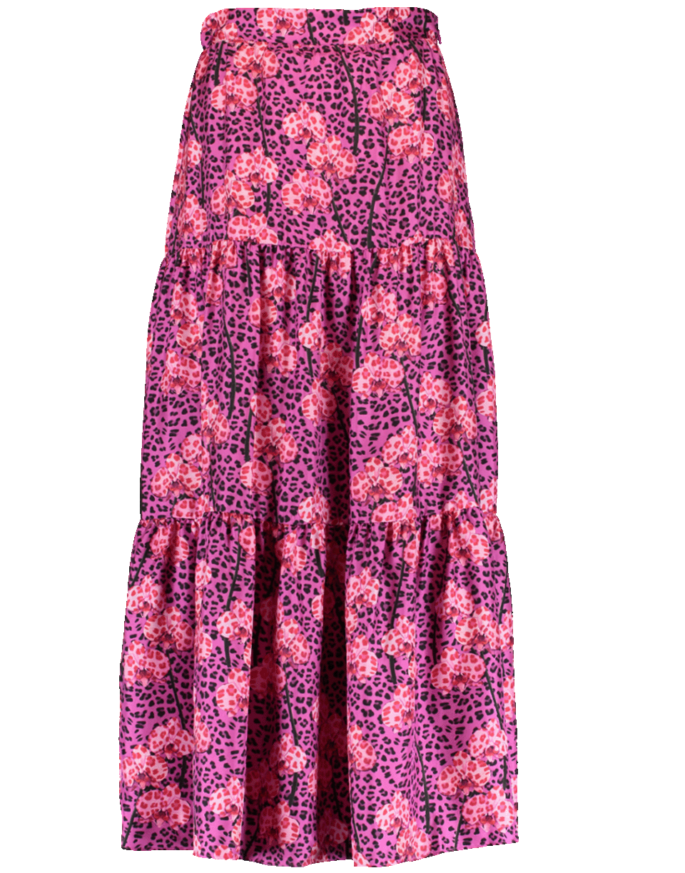 BORGO DE NOR-Pia Twill Print Long Skirt-