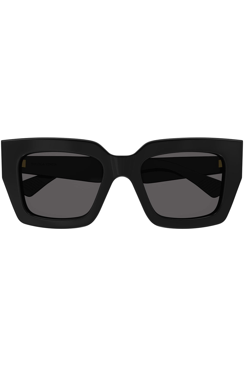 BOTTEGA VENETA-Rectangular Sunglasses-BK/BK/GY
