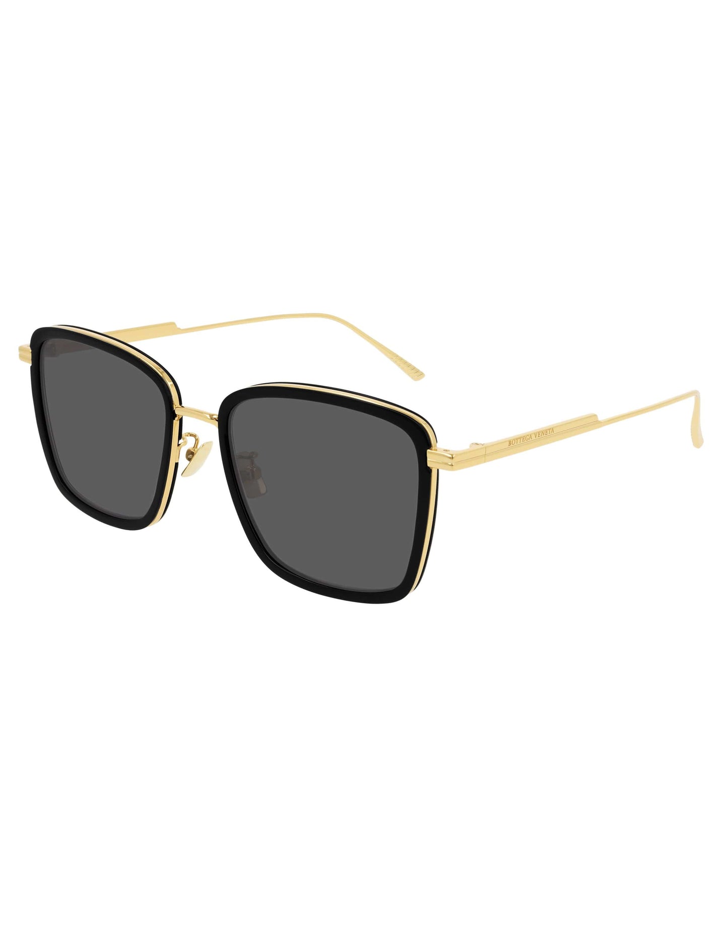BOTTEGA VENETA-BV1008SK Square Sunglasses-BLACK