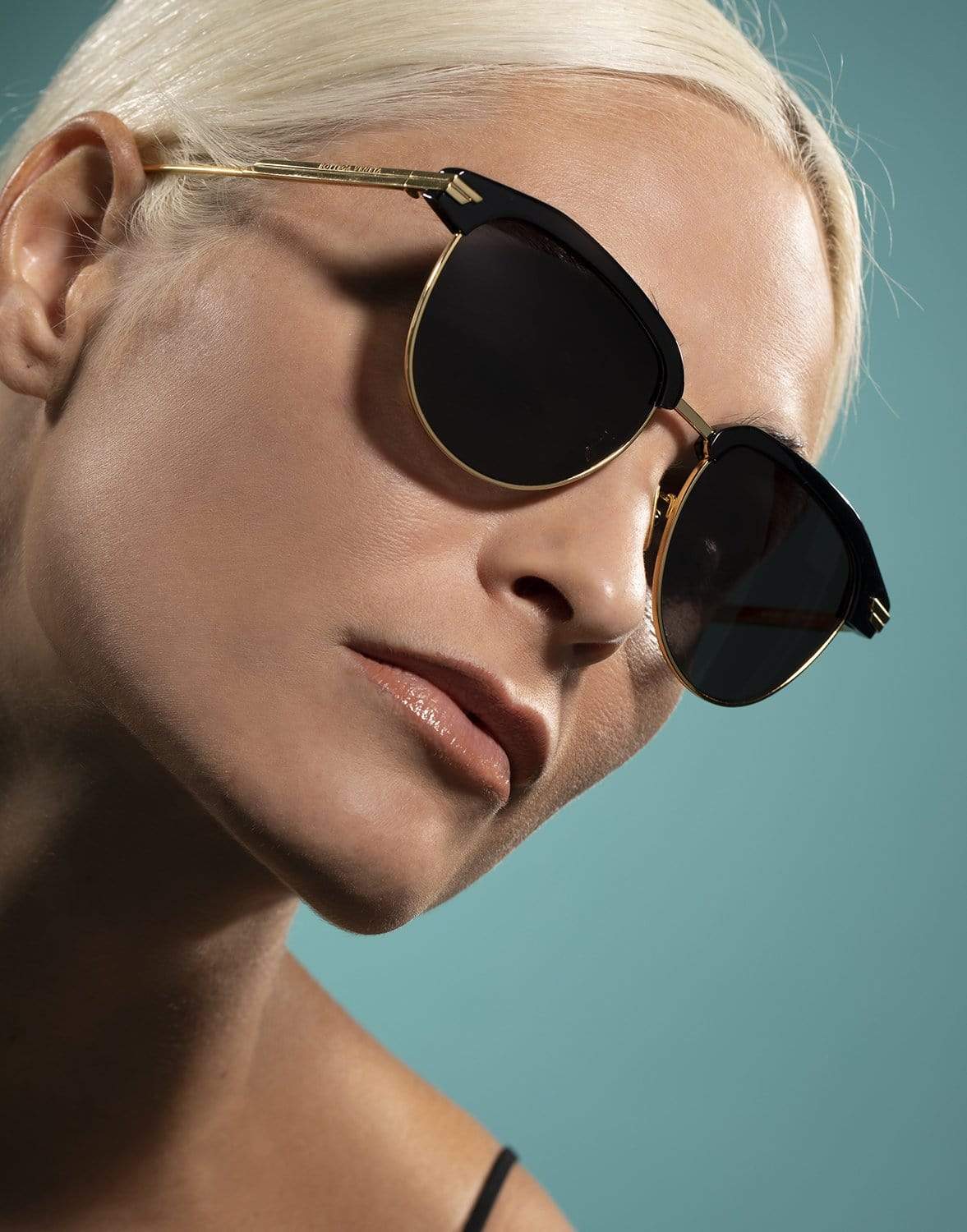 BOTTEGA VENETA-BV1112SA Acetate Sunglasses-BLACK