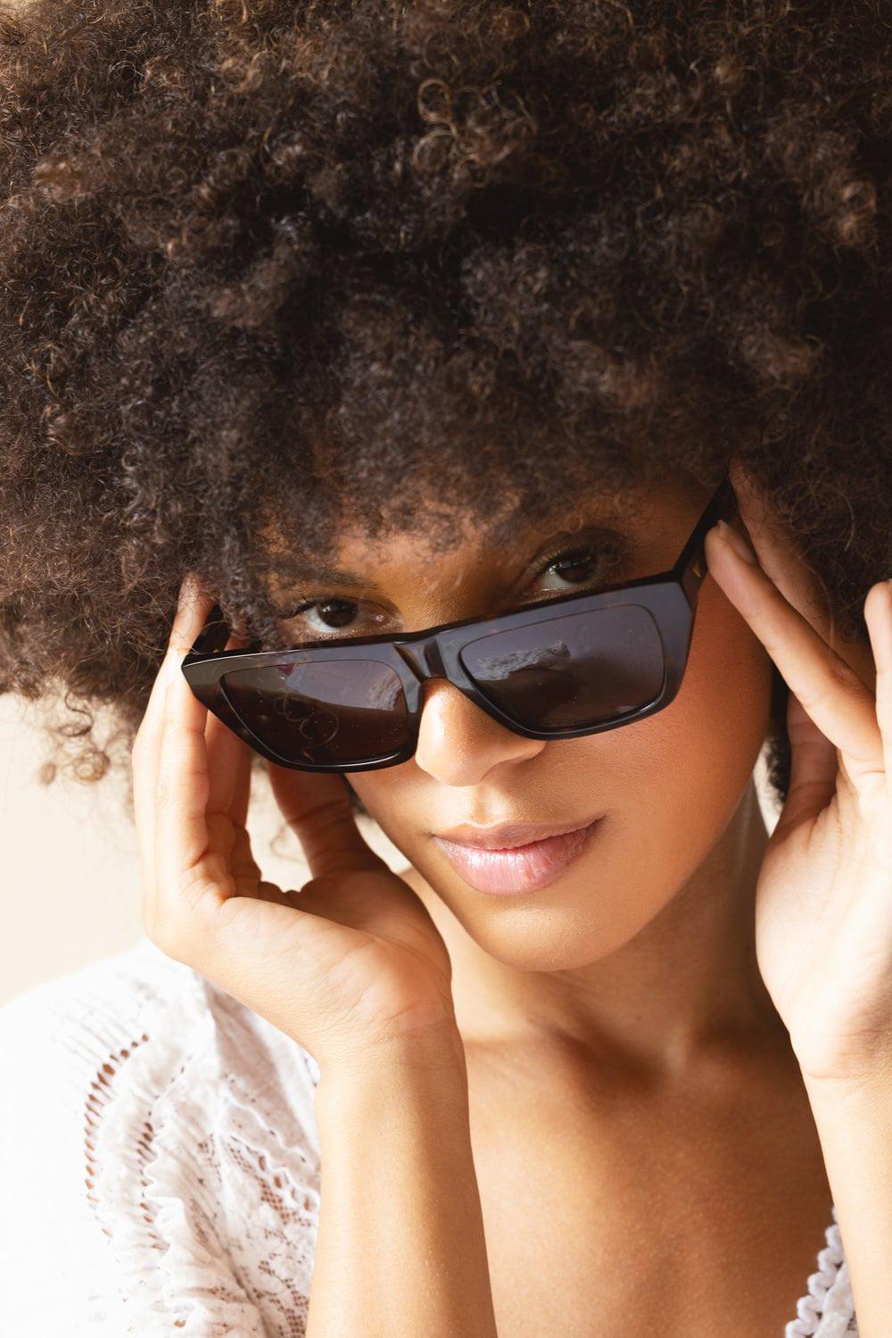 BOTTEGA VENETA-Classic Rectangle Sunglasses-DKHVTORT