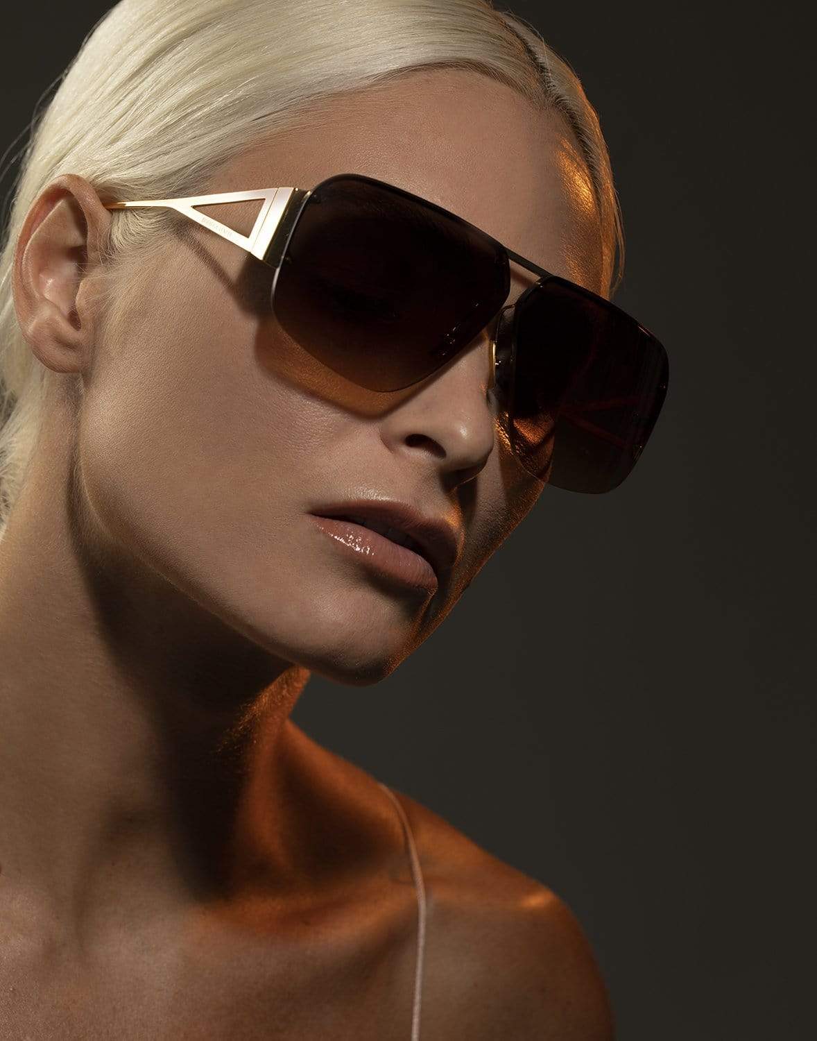 BOTTEGA VENETA-BV1065S Metal Sunglasses-GOLD