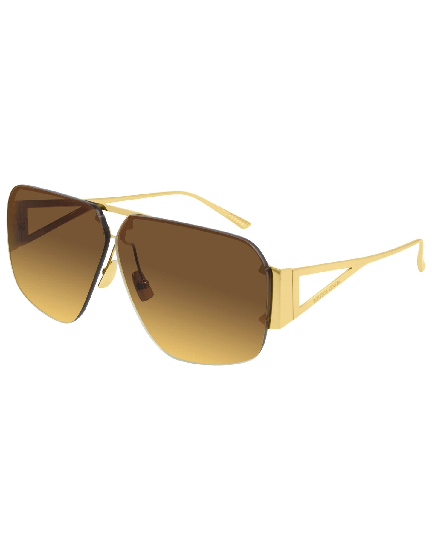 BOTTEGA VENETA-BV1065S Metal Sunglasses-GOLD