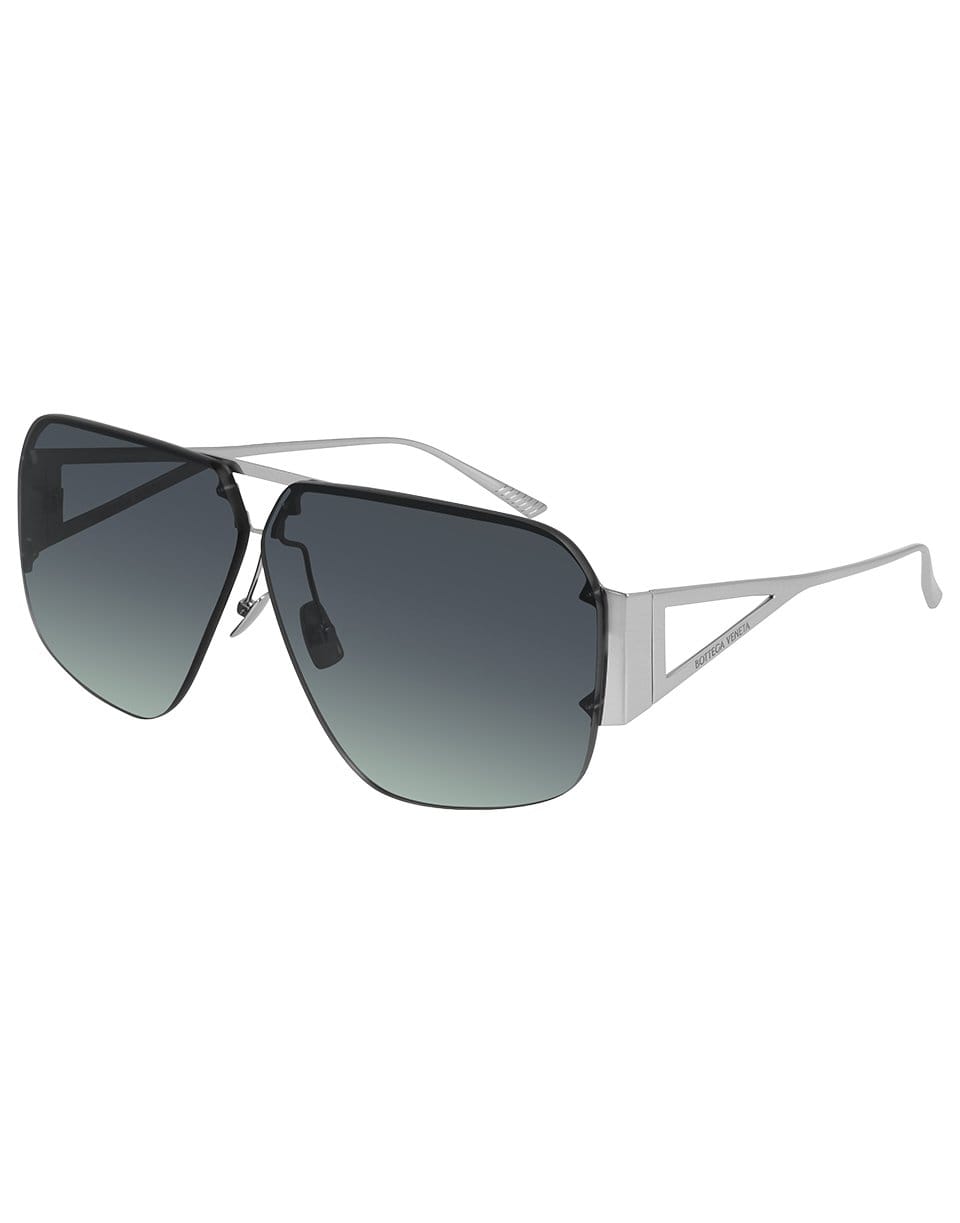 BOTTEGA VENETA-B-I Sunglasses-SIL/BLUE