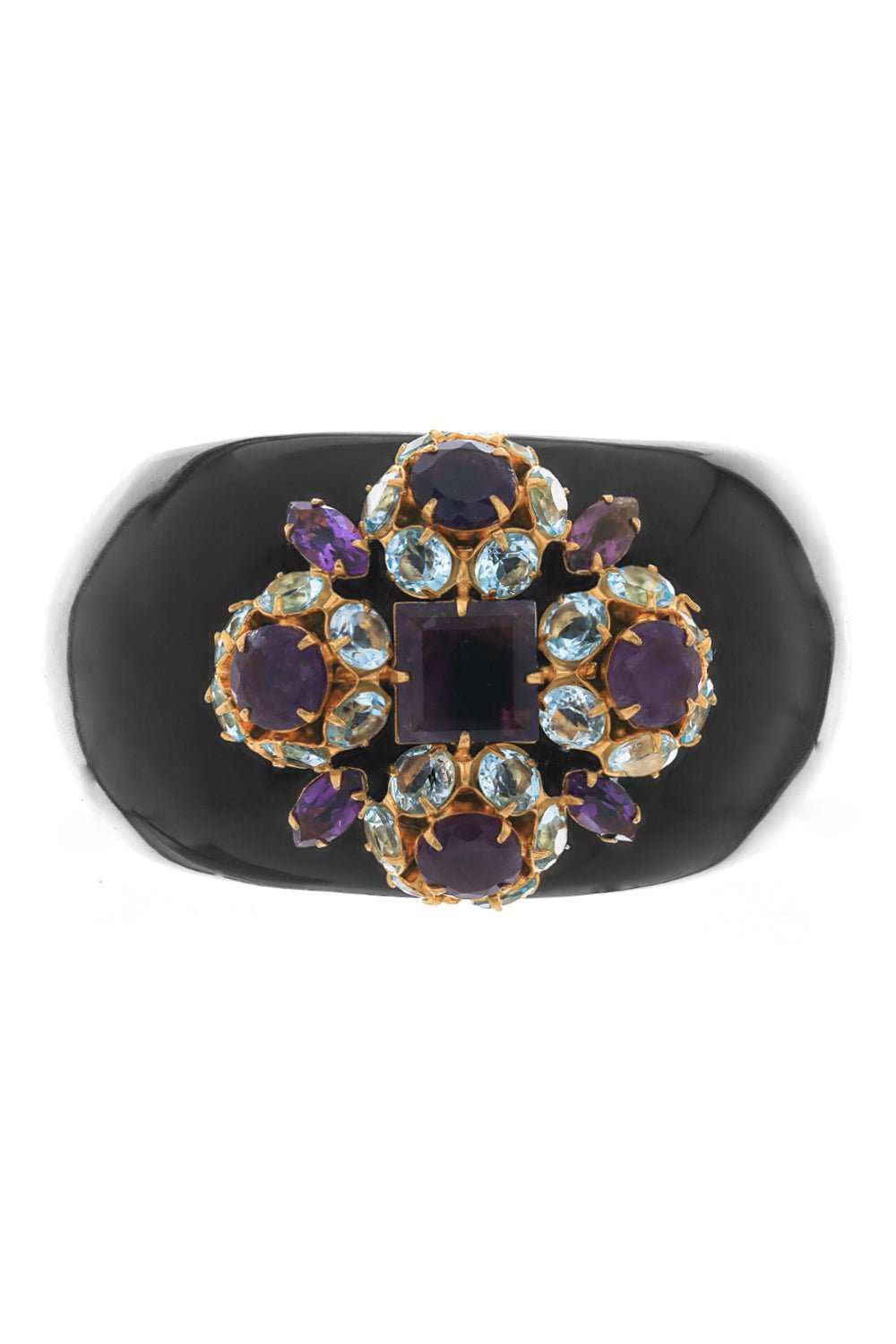 BOUNKIT JEWELRY-Black Horn Cuff Bracelet-BLACK