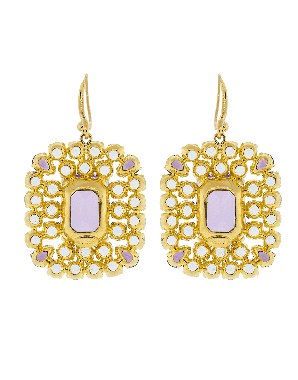 BOUNKIT JEWELRY-Amethyst Quartz Earrings-BLUE
