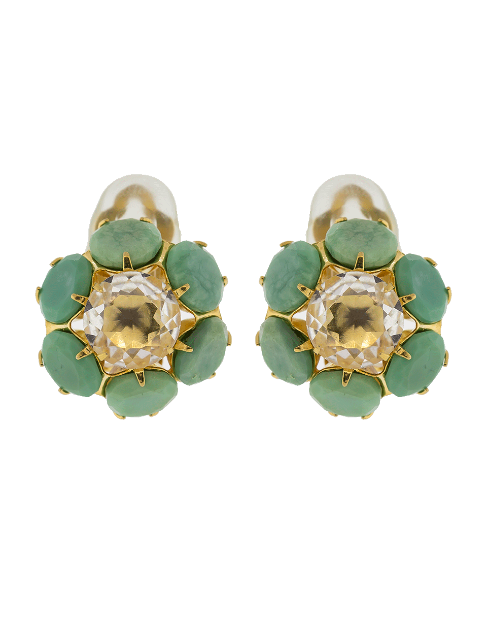 BOUNKIT JEWELRY-Faceted Quartz Earrings-CLEAR
