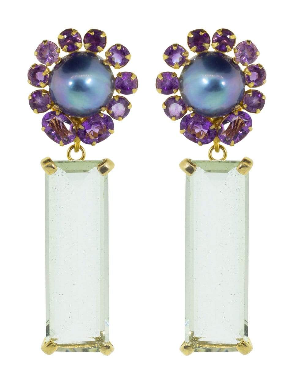 BOUNKIT JEWELRY-Grey Pearl Earrings Set-GREEN