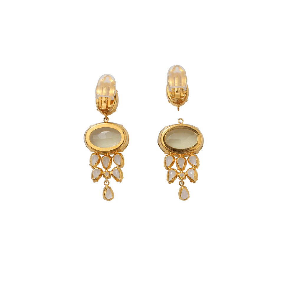 BOUNKIT JEWELRY-Lemon Clear Quartz Earrings-LEMON