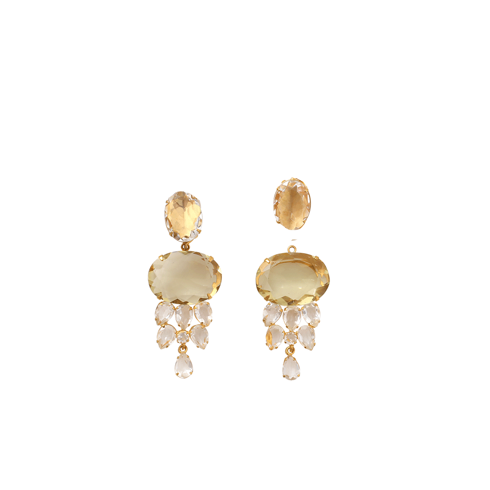 BOUNKIT JEWELRY-Lemon Clear Quartz Earrings-LEMON