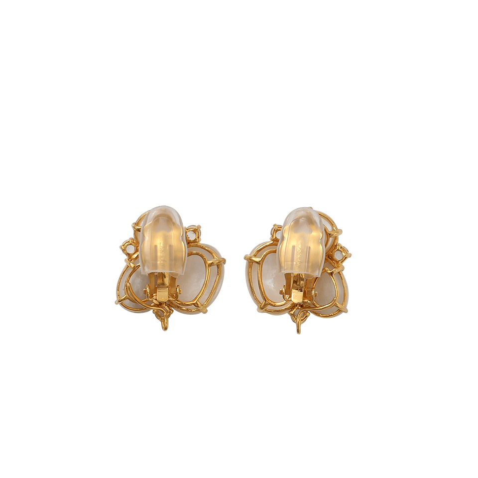 BOUNKIT JEWELRY-Moonstone And Mother Of Pearl Earrings-PEARL
