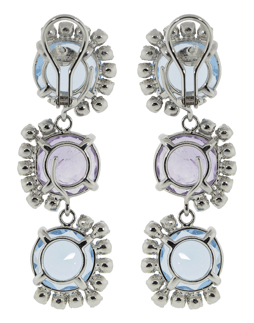 BOUNKIT JEWELRY-Amethyst & Quartz Earrings-PURPLE