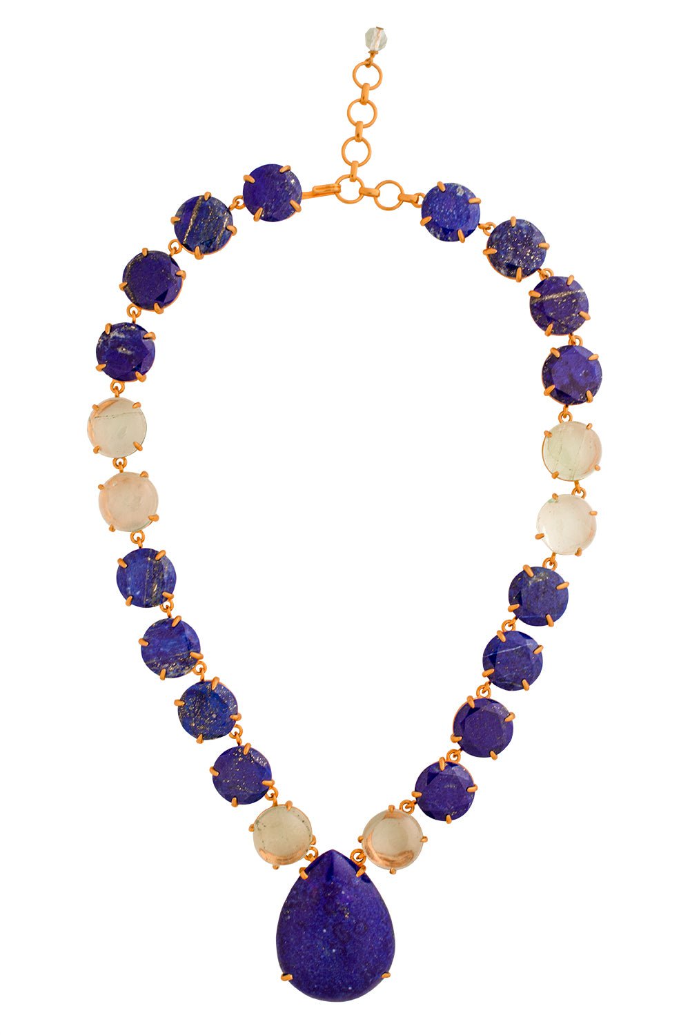BOUNKIT JEWELRY-Lapis Fluorite Matilde Necklace-BLUE