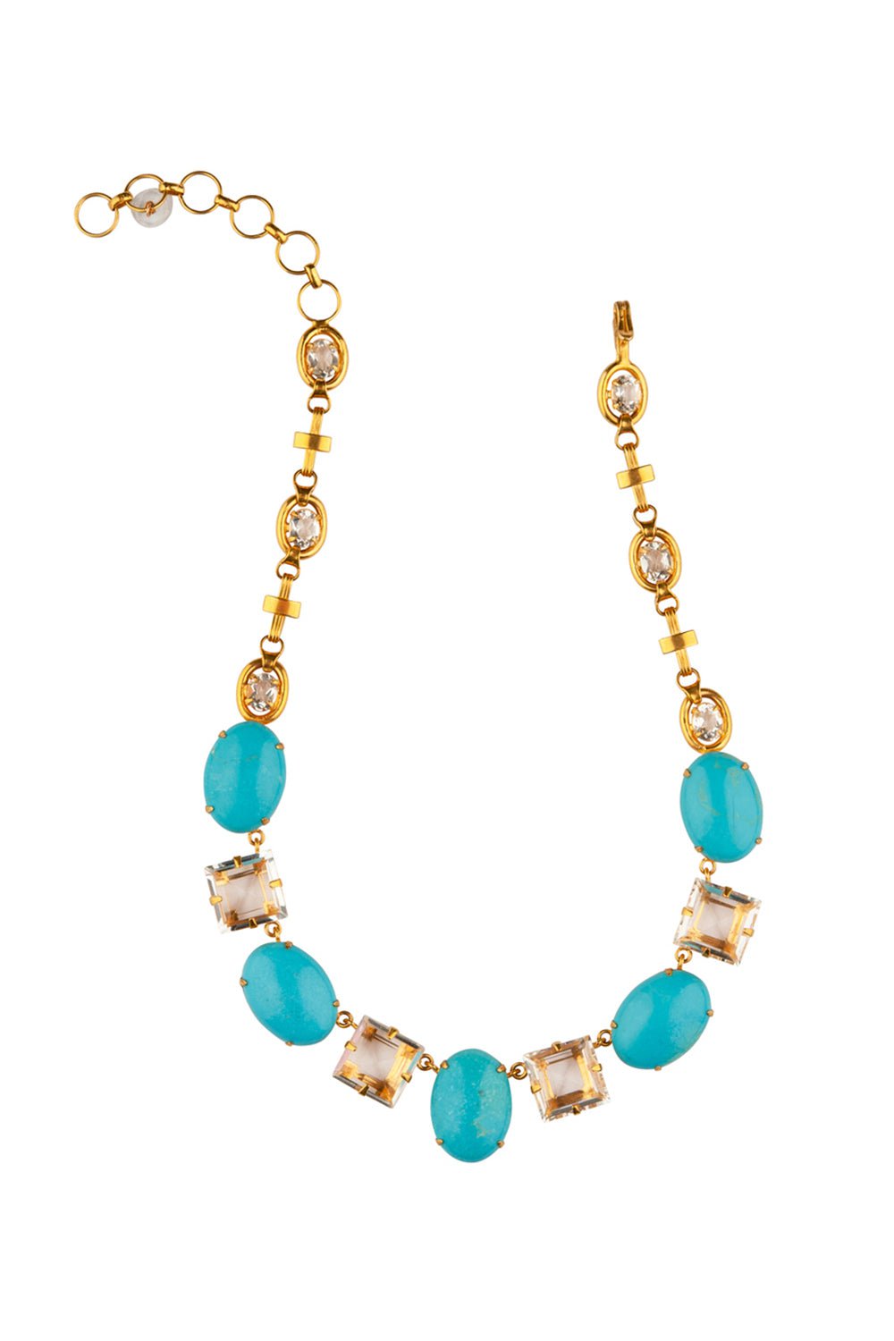 BOUNKIT JEWELRY-Turquoise Quartz Necklace-BLUE